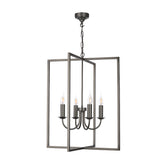 Windsor 4 light Pendant in Antique Silver